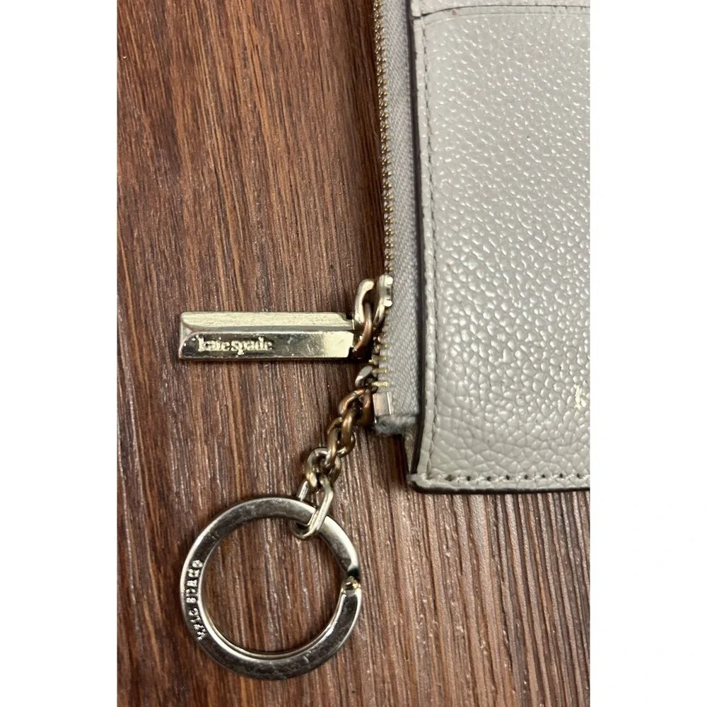 Kate Spade Slim Credit Card Holder - Leather‎ - Stone Path (Gray)
